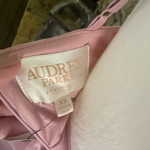 NWT Francesca's Collections Stella Tie Blush Pink Mini Dress XS - Picture 3 of 7